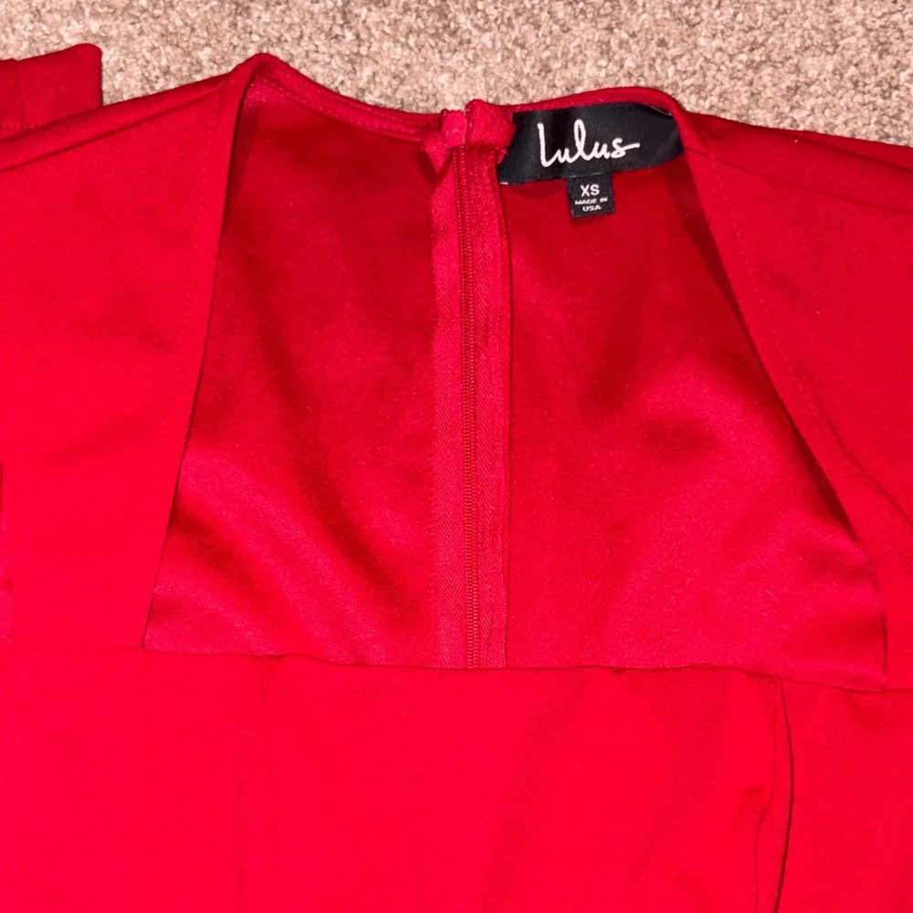 Lulus Enticing Endeavors Red Jumpsuit XS - Picture 4 of 5